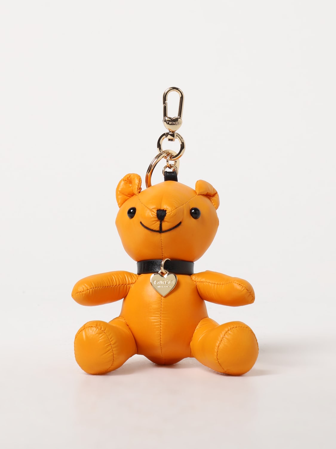 TWINSET KEY CHAIN: Twinset key ring in nylon, Yellow - Img 1