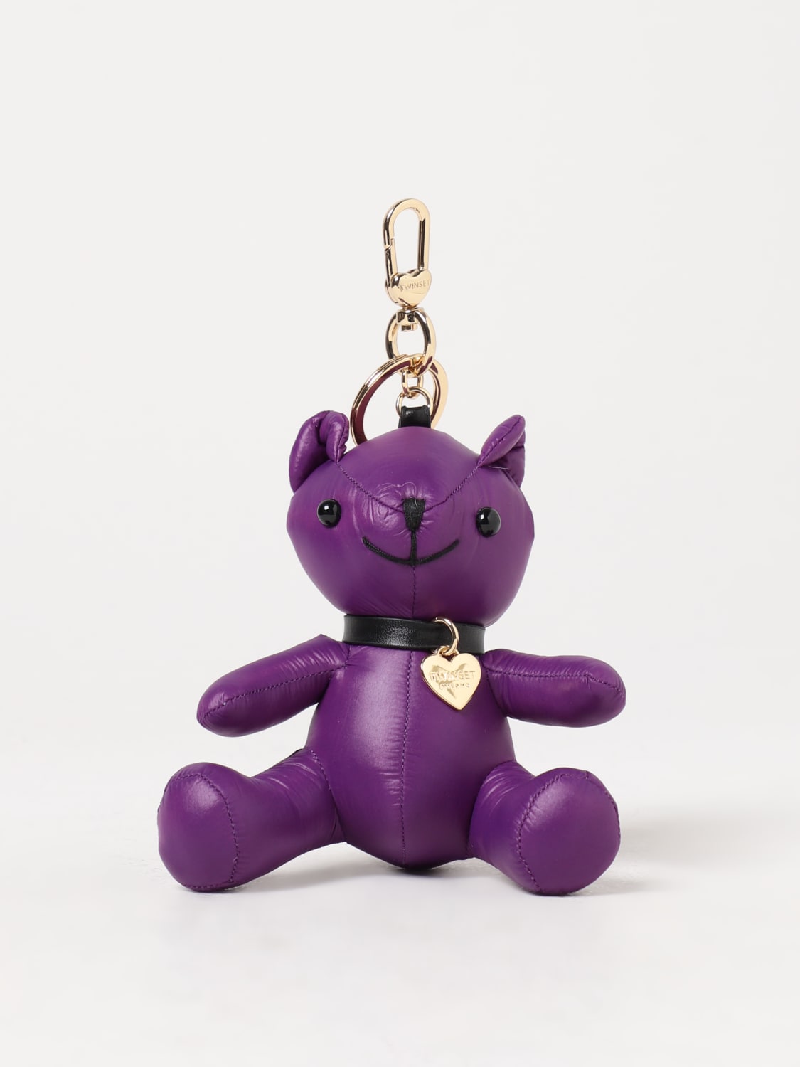 TWINSET KEY CHAIN: Twinset key ring in nylon, Violet - Img 1