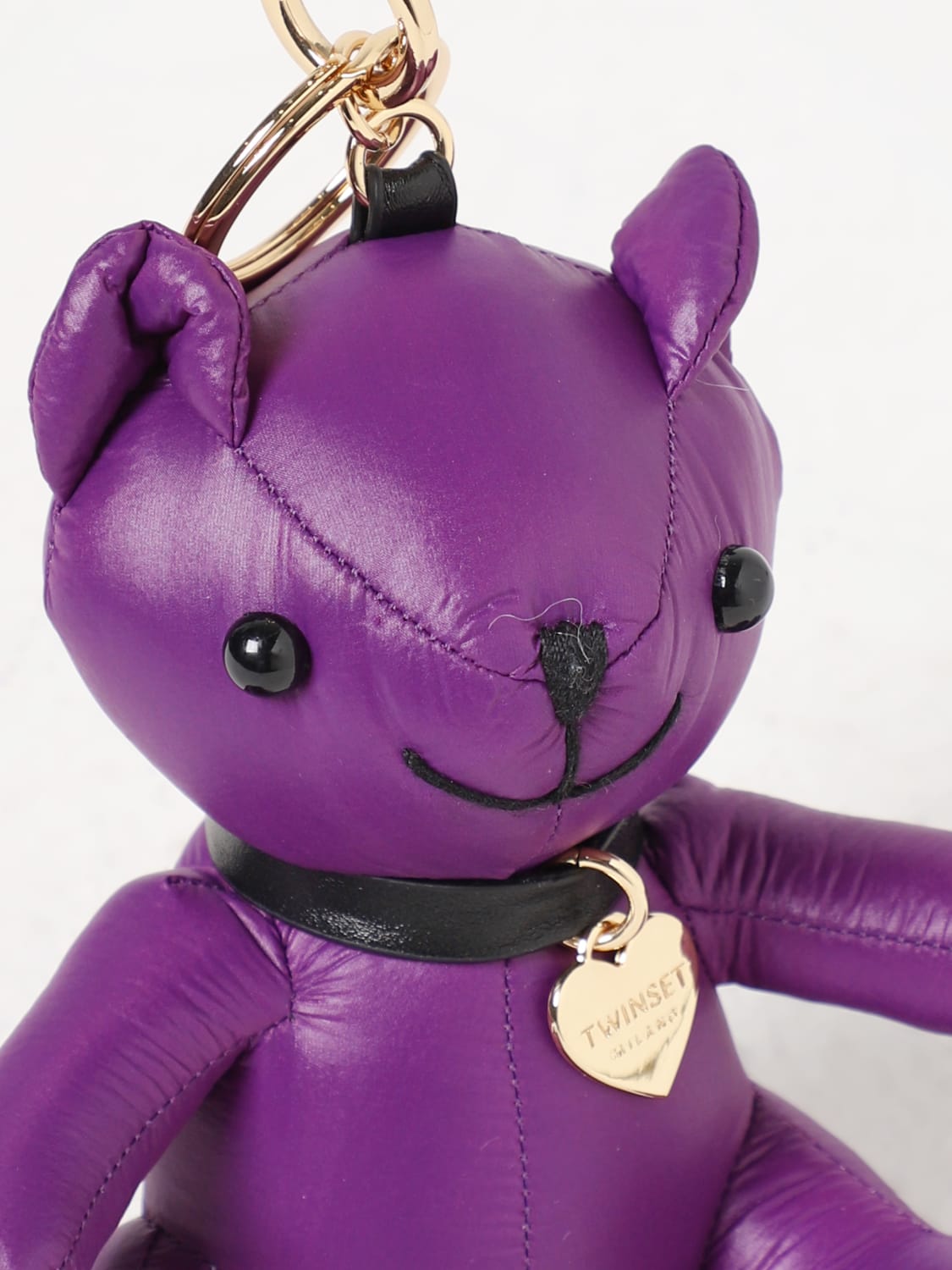 TWINSET KEY CHAIN: Twinset key ring in nylon, Violet - Img 2