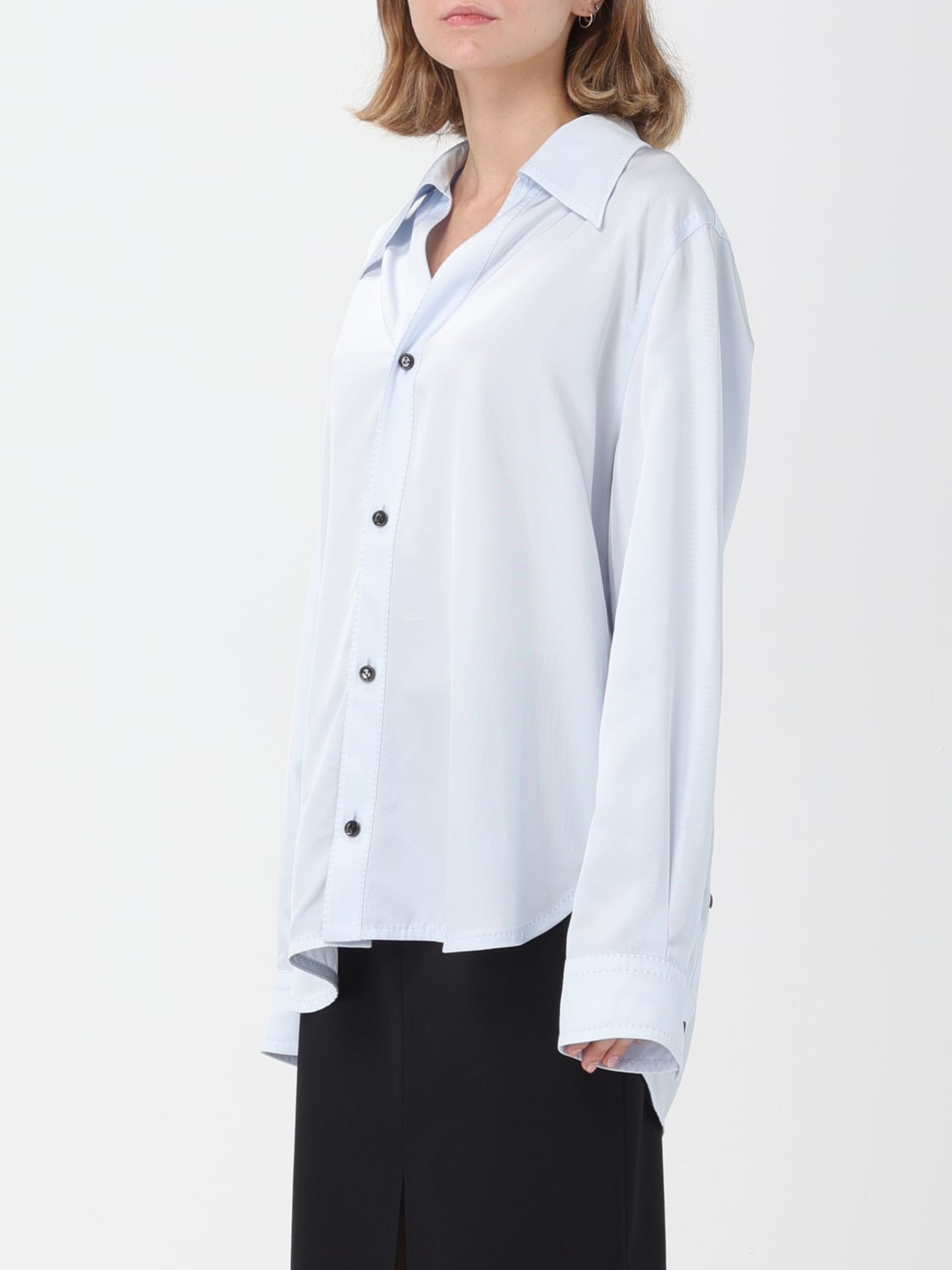 BOTTEGA VENETA HEMDBLUSE: Hemdbluse damen Bottega Veneta, Hellblau - Img 4