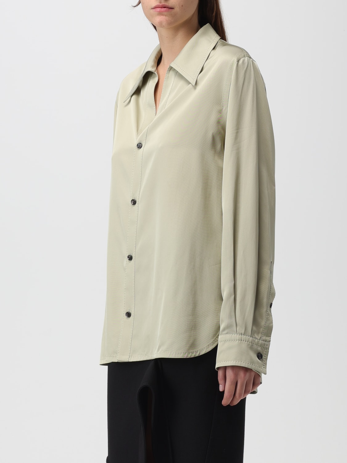 BOTTEGA VENETA HEMDBLUSE: Hemdbluse damen Bottega Veneta, Grau - Img 4