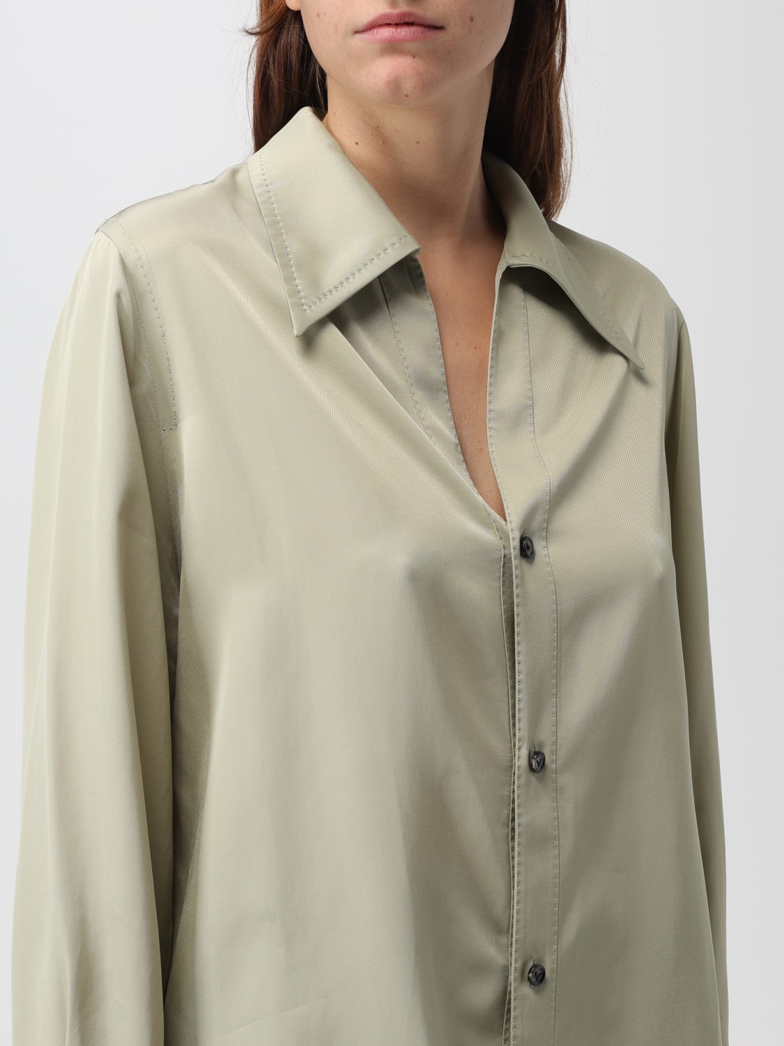 BOTTEGA VENETA HEMDBLUSE: Hemdbluse damen Bottega Veneta, Grau - Img 5