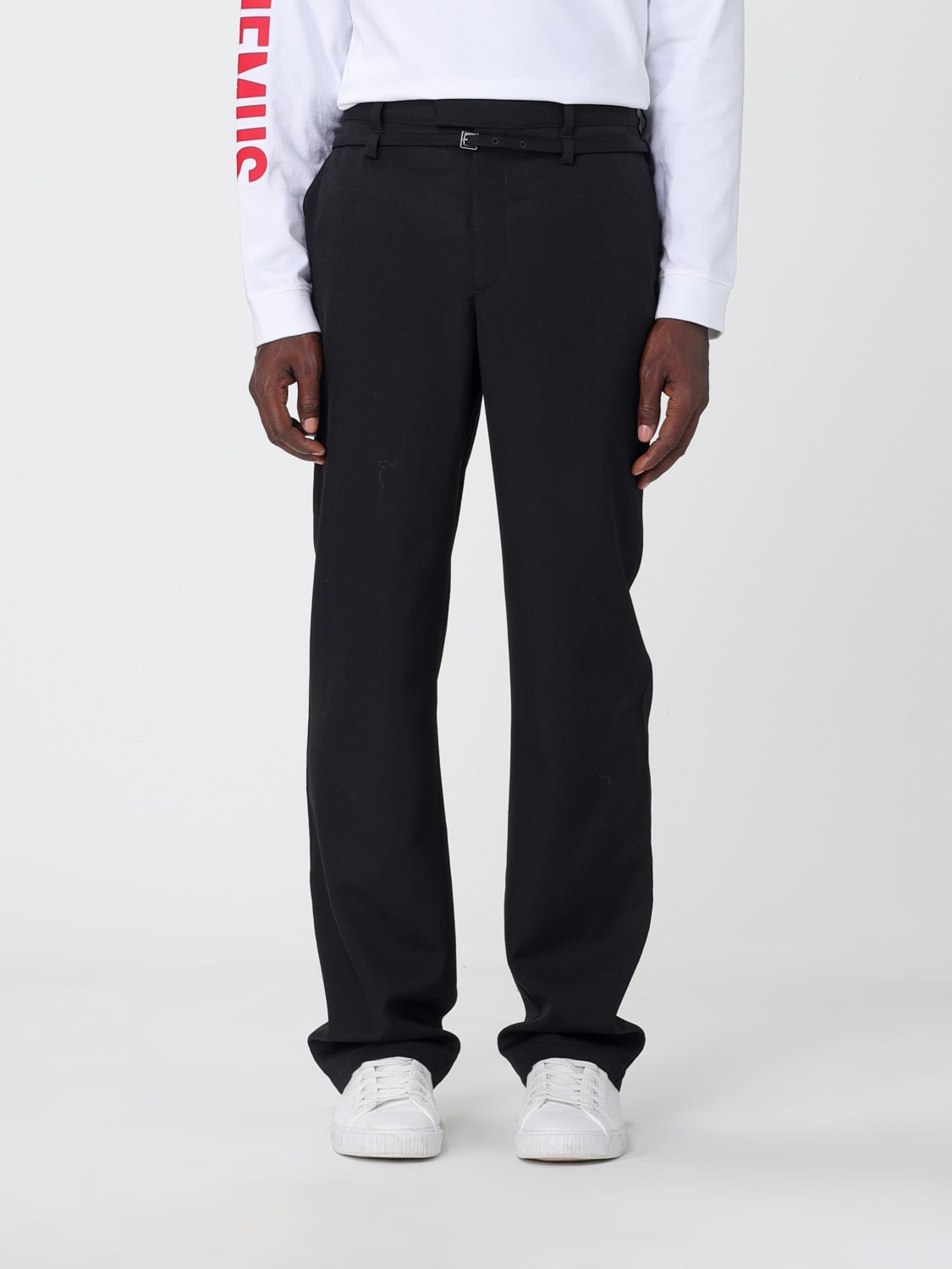 Jacquemus Outlet: Pants men - Black | Jacquemus pants 236PA0611333 ...