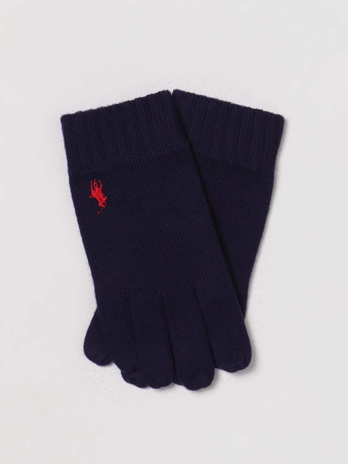 POLO RALPH LAUREN GLOVES: Gloves men Polo Ralph Lauren, Blue - Img 1