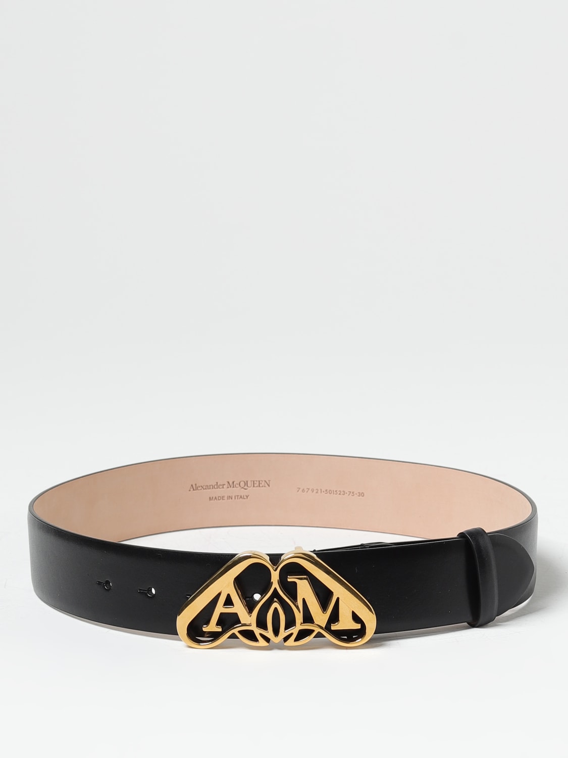 ベルト ALEXANDER MCQUEEN Woman Belt Black 7679211BR0T 1000 MCQUEEN: leather belt - Black | McQueen belt 7679211BR0T