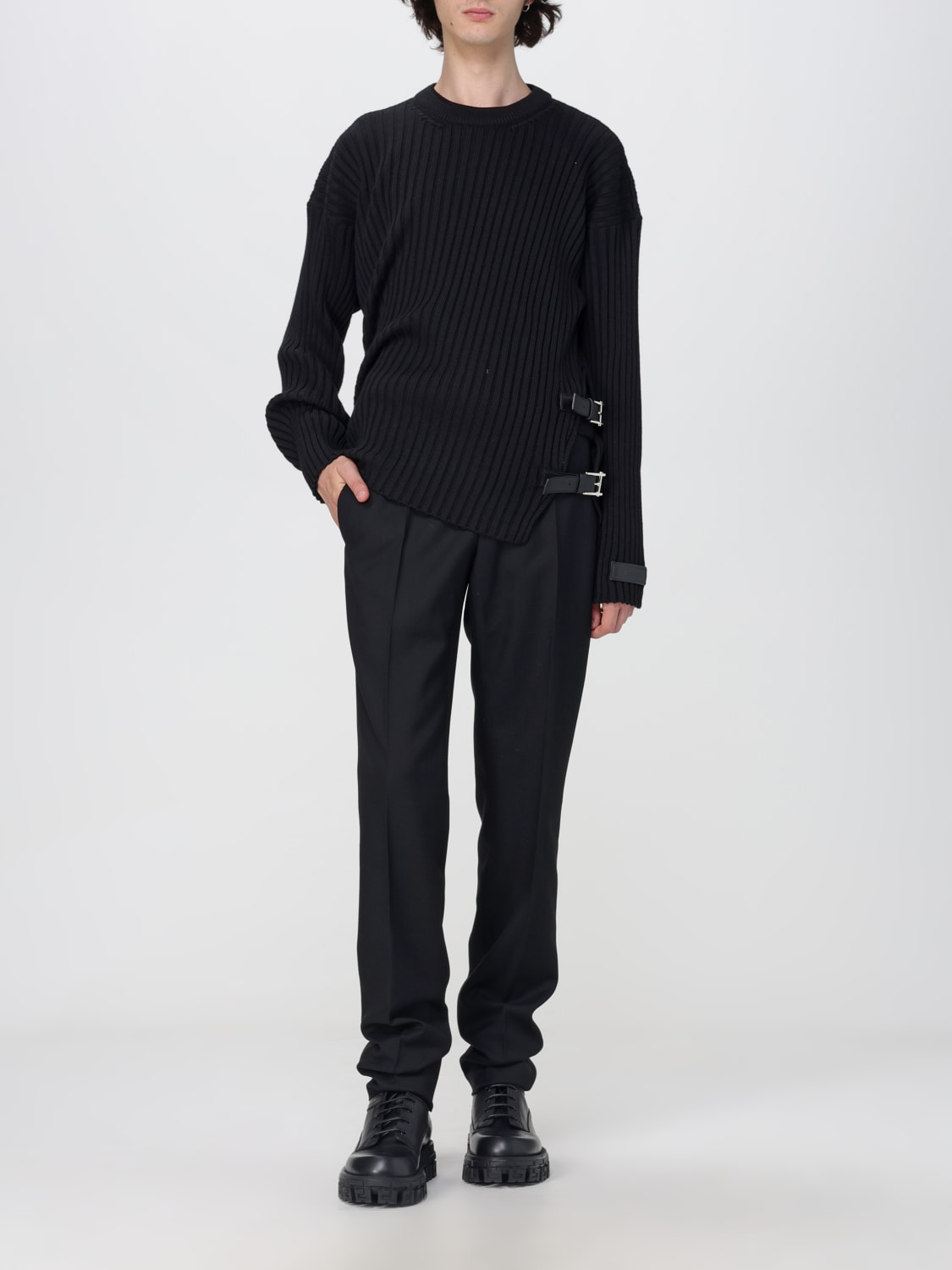 VERSACE SWEATER: Versace sweater in wool, Black - Img 2