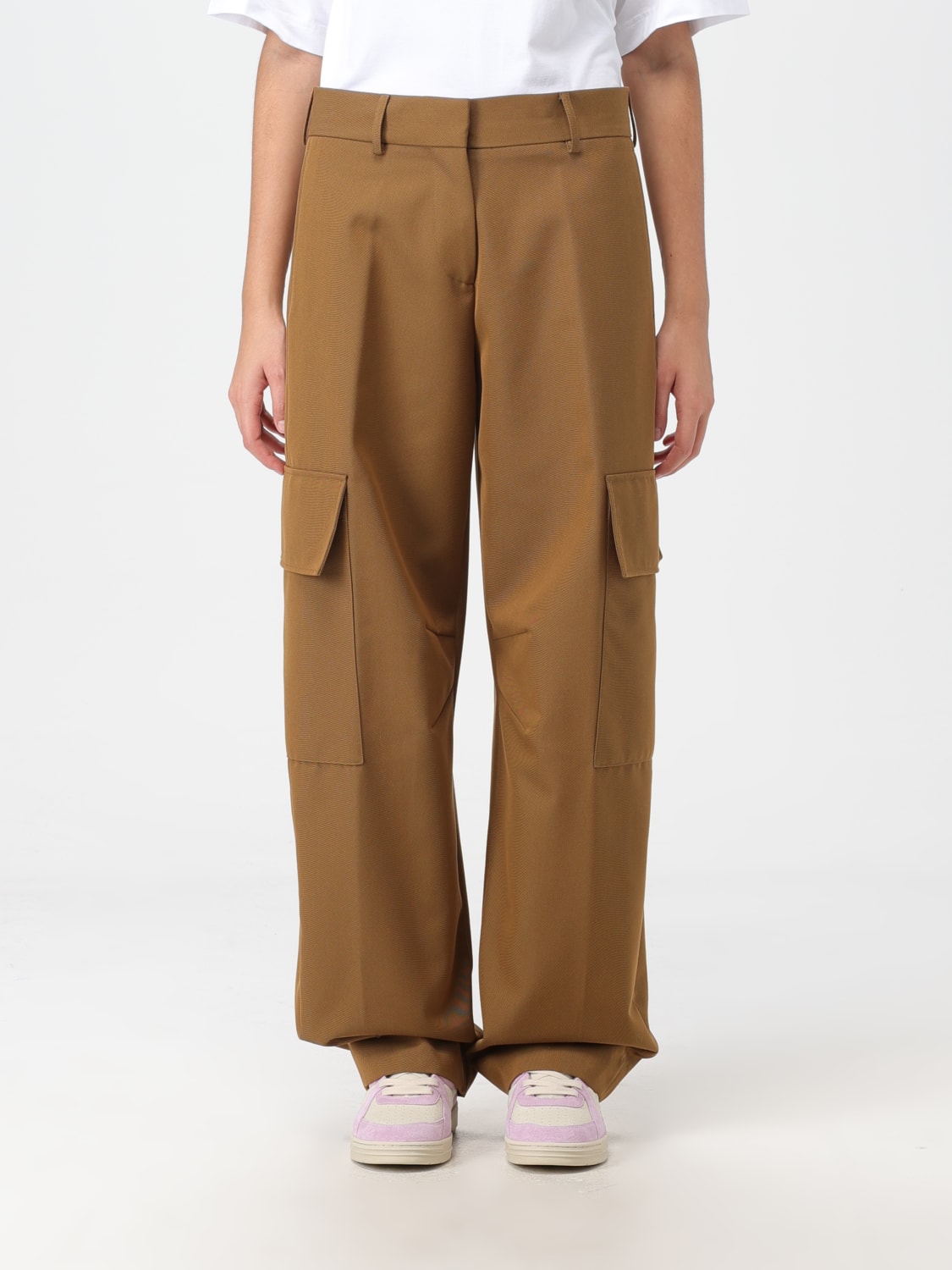 PALM ANGELS PANTALON: Pantalon femme Palm Angels, Marron - Img 1