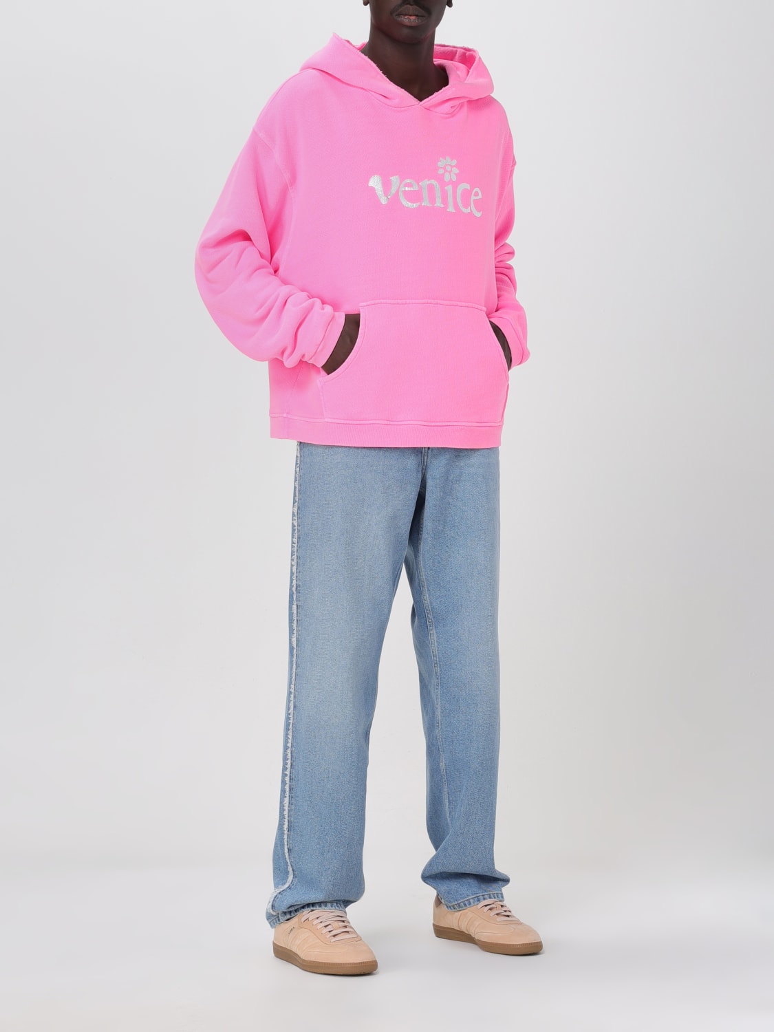 ERL SWEATSHIRT: Sweatshirt men Erl, Pink - Img 2