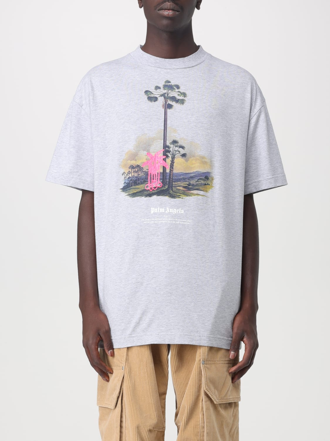 Palm Angels cotton T-shirt with graphic print