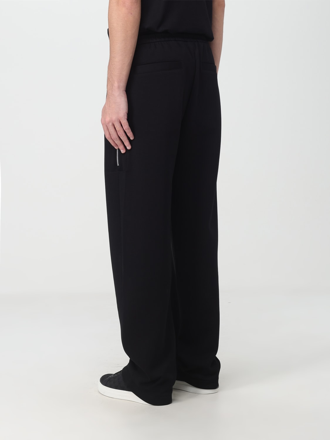 Emporio Armani Outlet: Pants men - Black | Emporio Armani