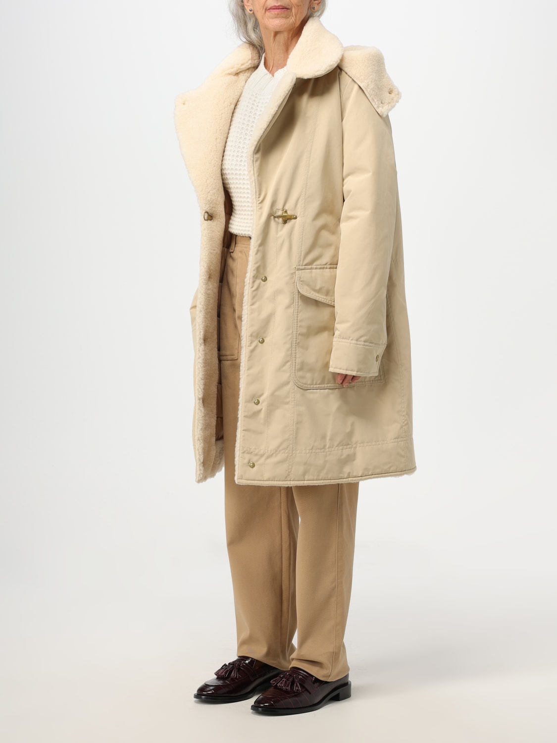 FAY JACKET: Coat woman Fay, Cream - Img 3