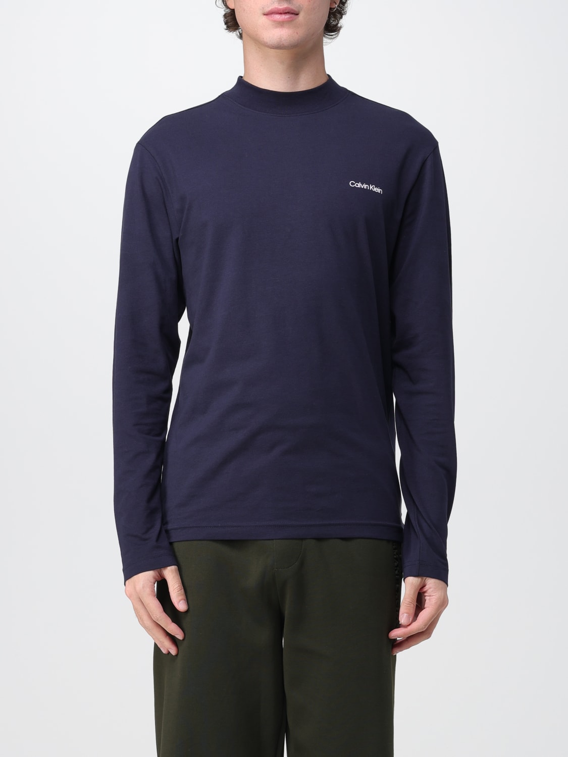 CALVIN KLEIN T-SHIRT: T-shirt homme Calvin Klein, Bleu - Img 1