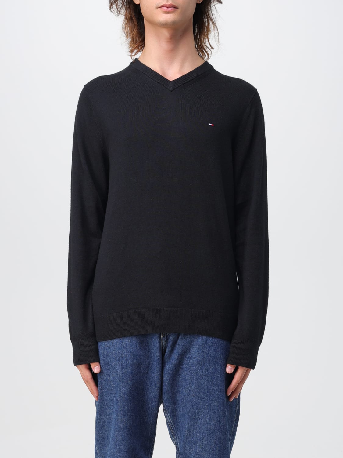 TOMMY HILFIGER PULLOVER: Pullover herren Tommy Hilfiger, Schwarz - Img 1