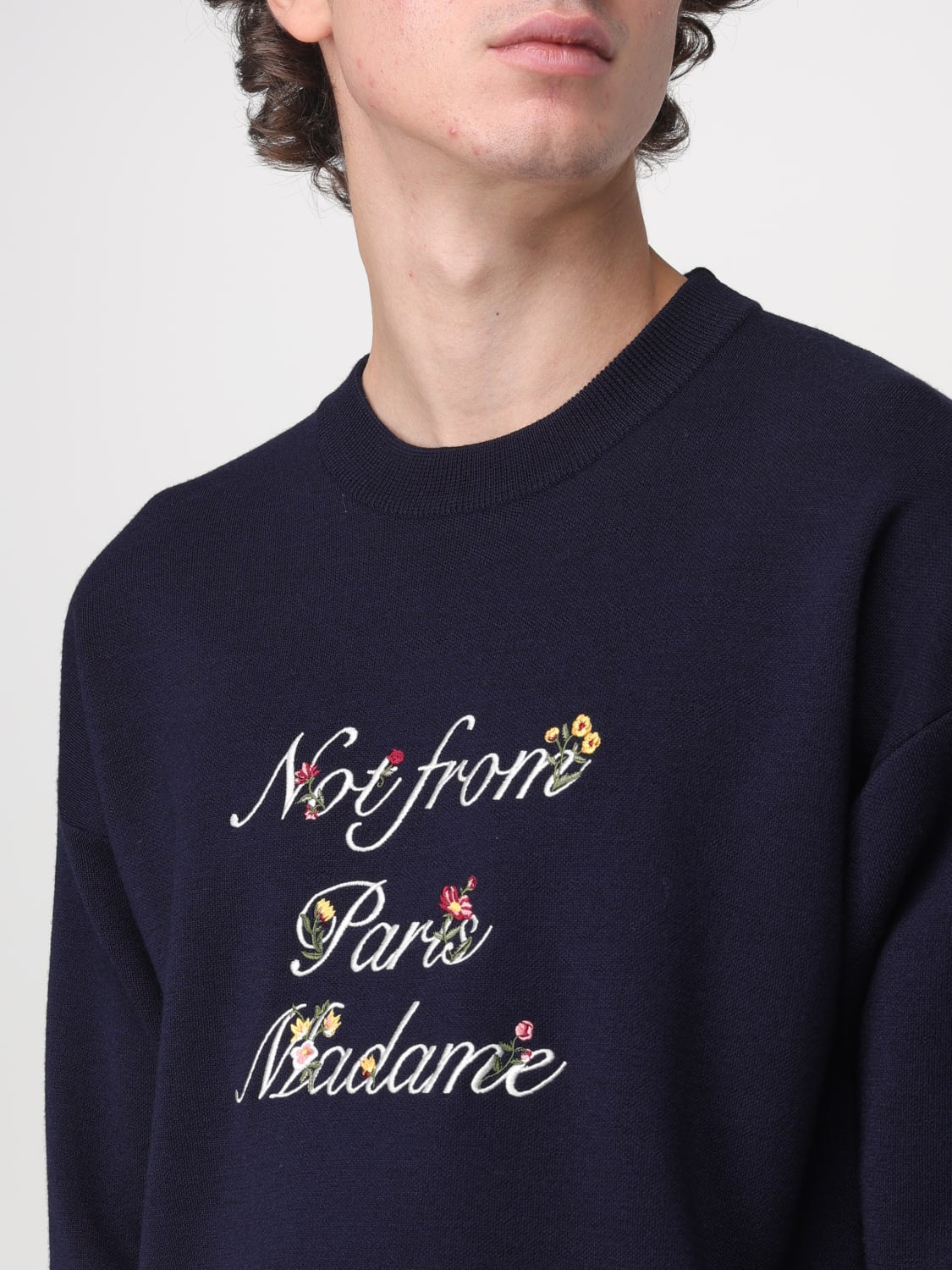 DRÔLE DE MONSIEUR: Sweater men Drole De Monsieur - Blue