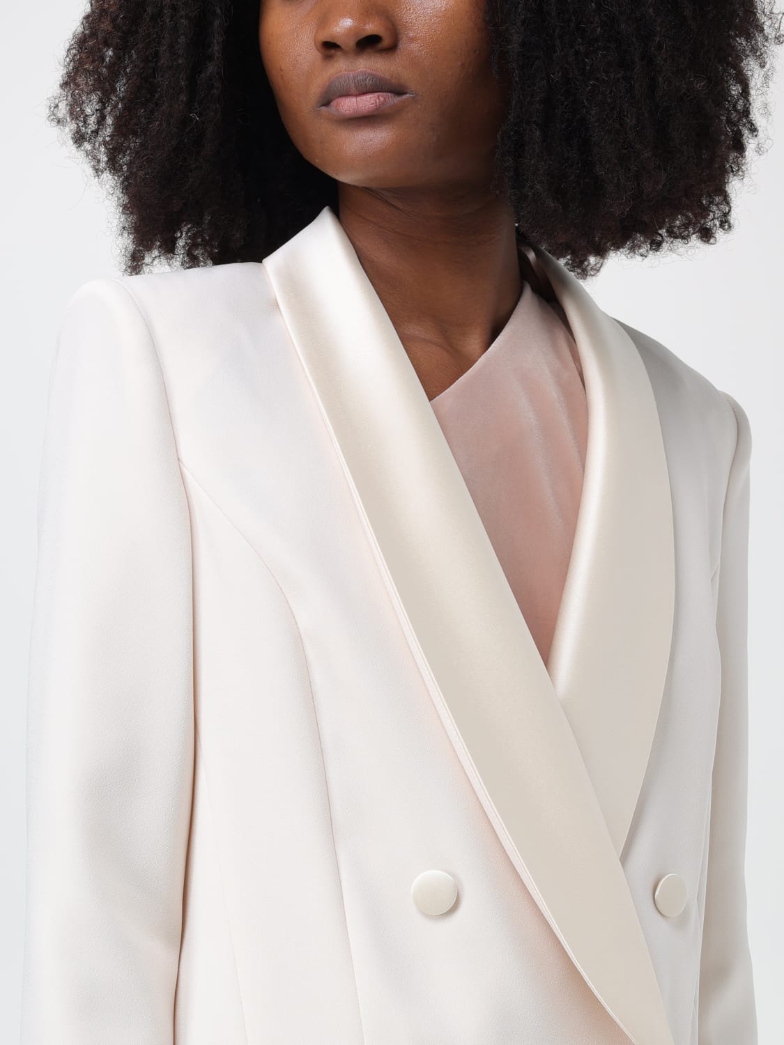 ジャケット ELISABETTA FRANCHI Woman Jacket Butter GD45Z 193 ELISABETTA FRANCHI Women's single-breasted butter jacket