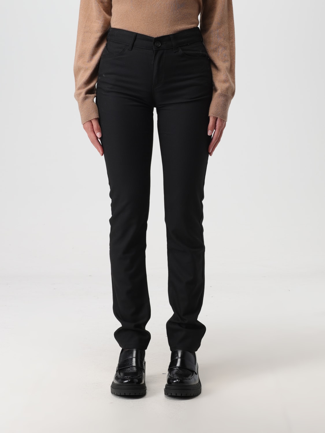 Black armani jeans regular fit online