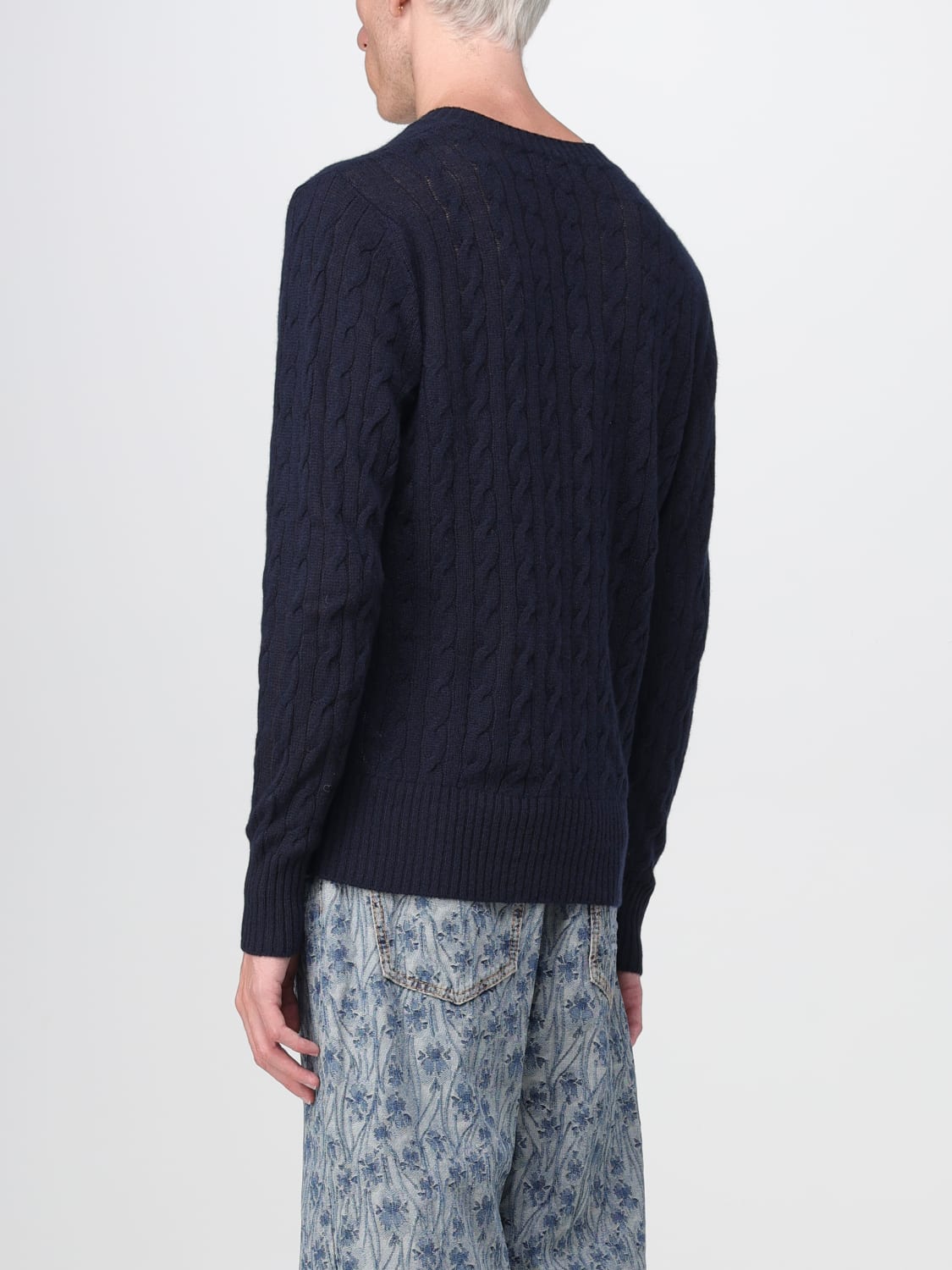 ETRO SWEATER: Etro cashmere sweater, Blue - Img 3