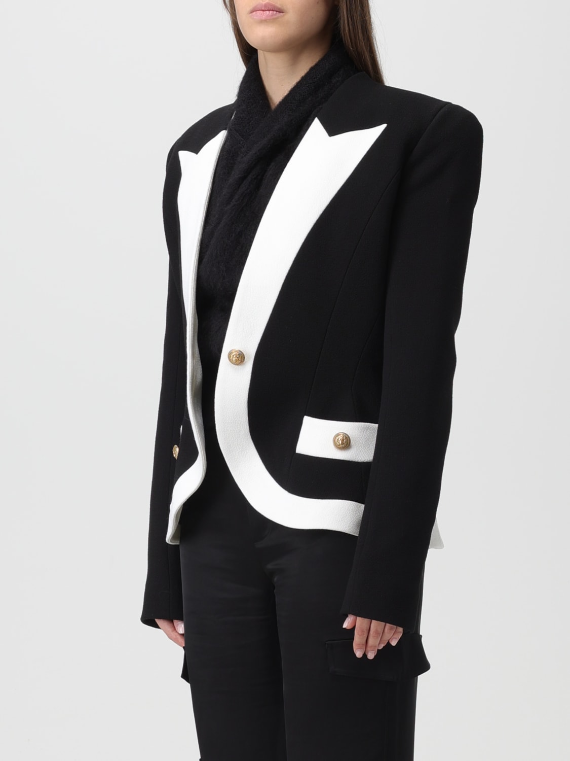 BALMAIN BLAZER: Jacket woman Balmain, Black - Img 4