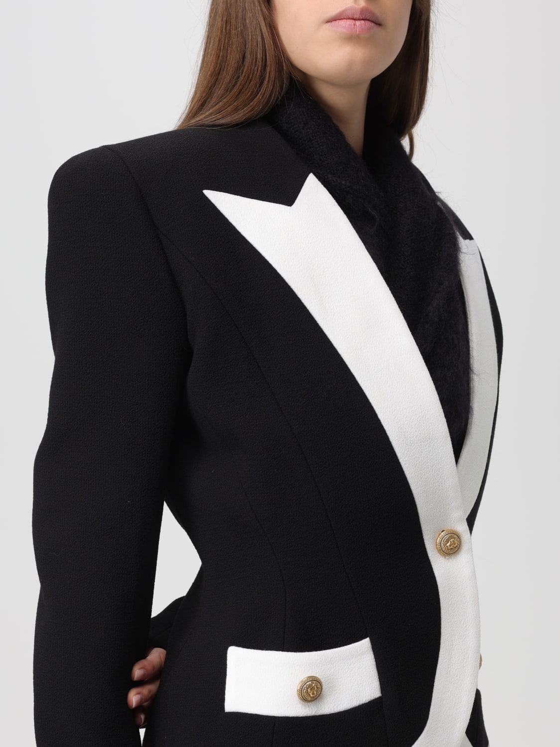 BALMAIN BLAZER: Jacket woman Balmain, Black - Img 5