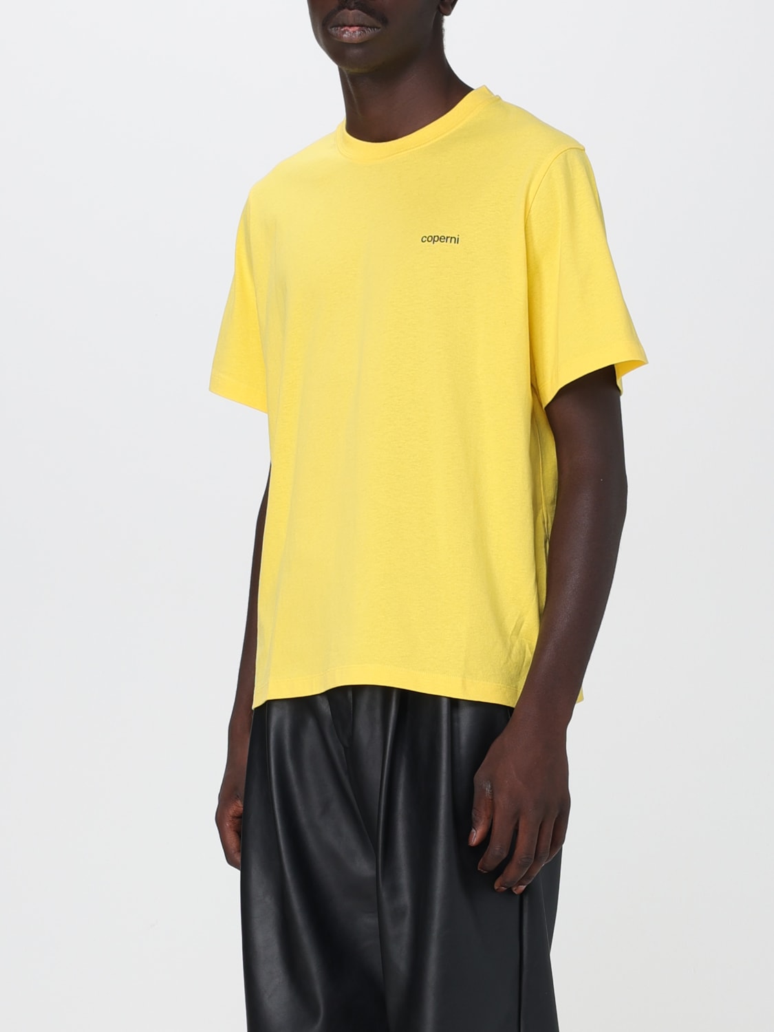 COPERNI: T-shirt men - Yellow | Coperni t-shirt