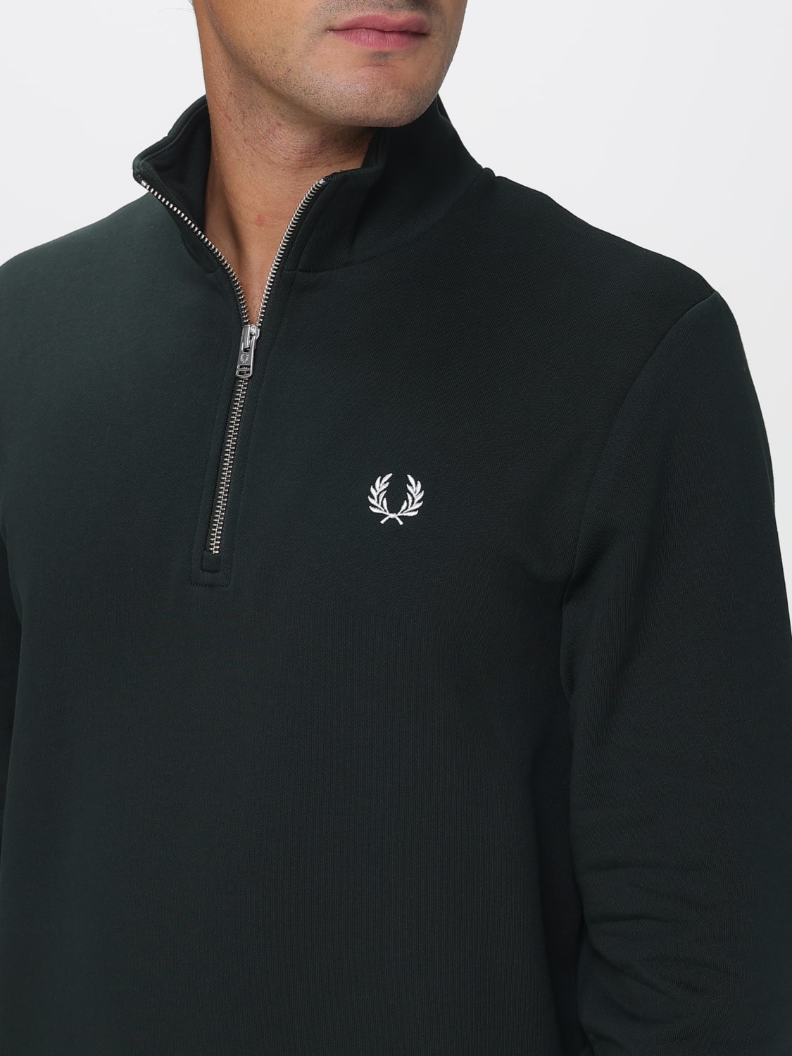 FRED PERRY SWEATSHIRT: Sweater men Fred Perry, Green - Img 3