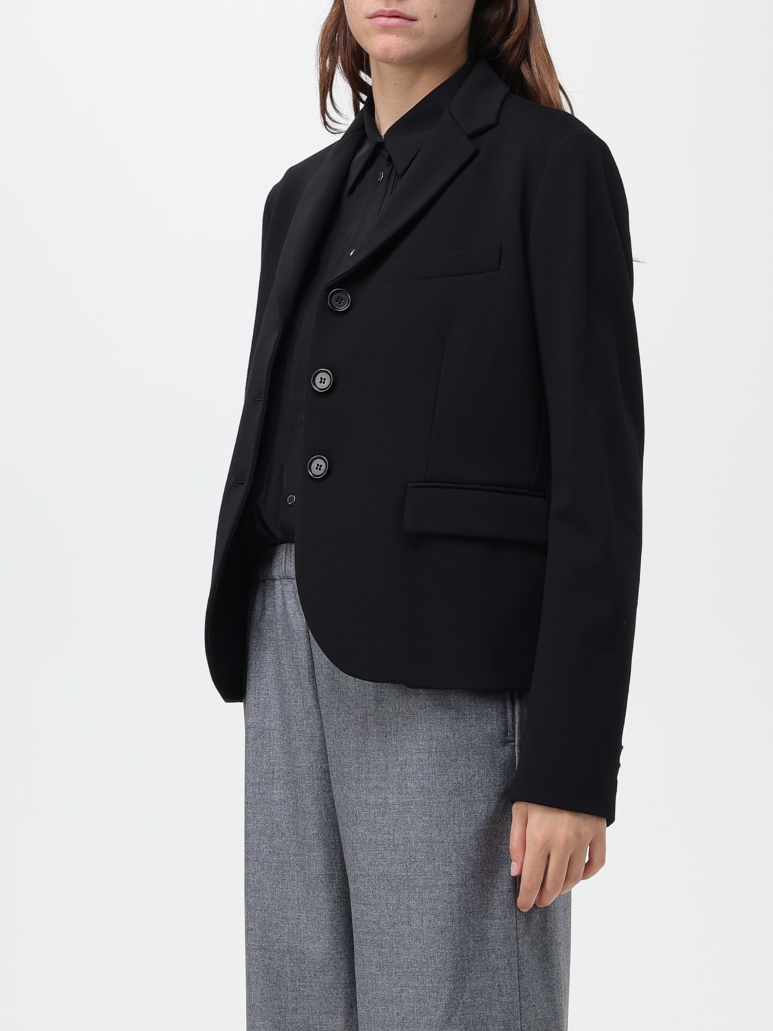 ASPESI 外套: 外套 女士 Aspesi, 黑色 - Img 4