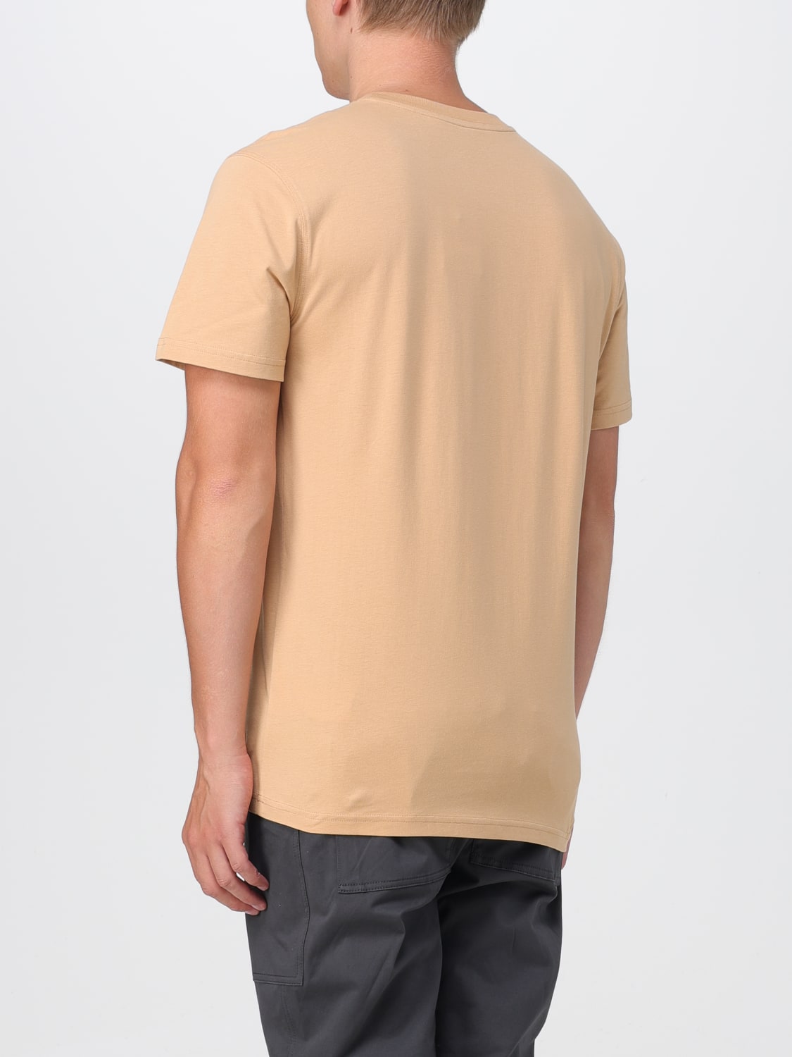 MOSCHINO COUTURE T-SHIRT: Moschino Couture cotton t-shirt with logo, Beige - Img 2