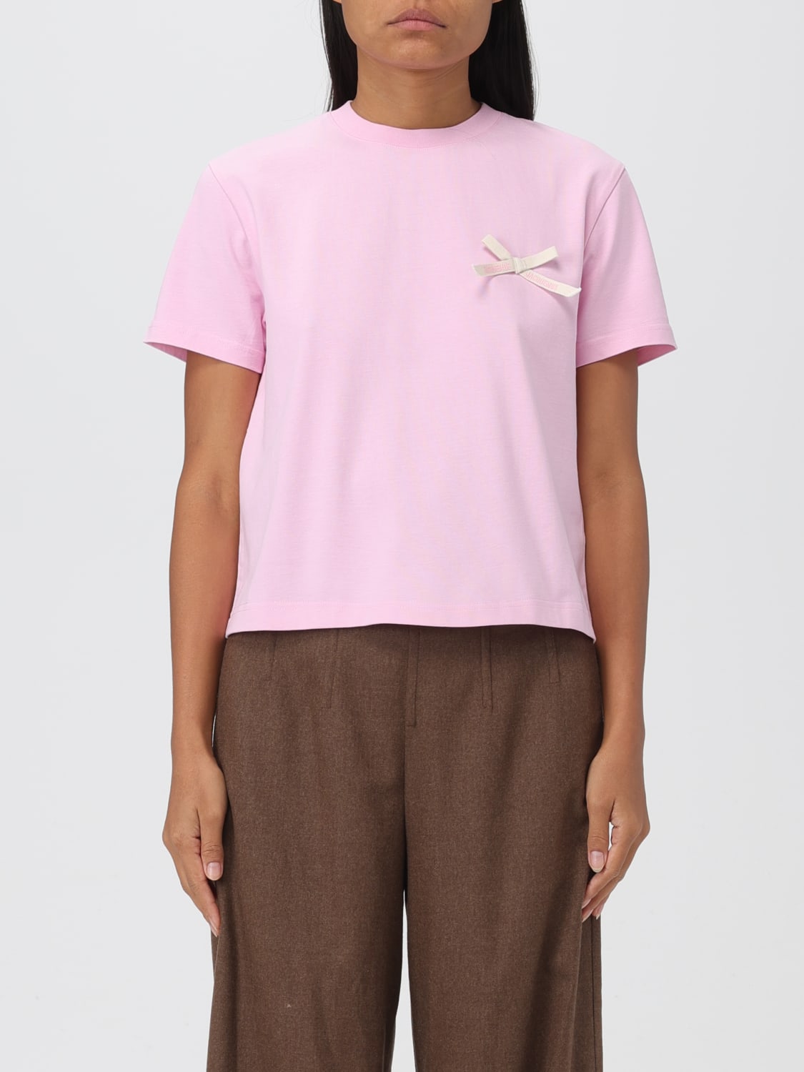 JACQUEMUS: Top woman - Pink | Jacquemus top e bluse 233JS176 2003 ...