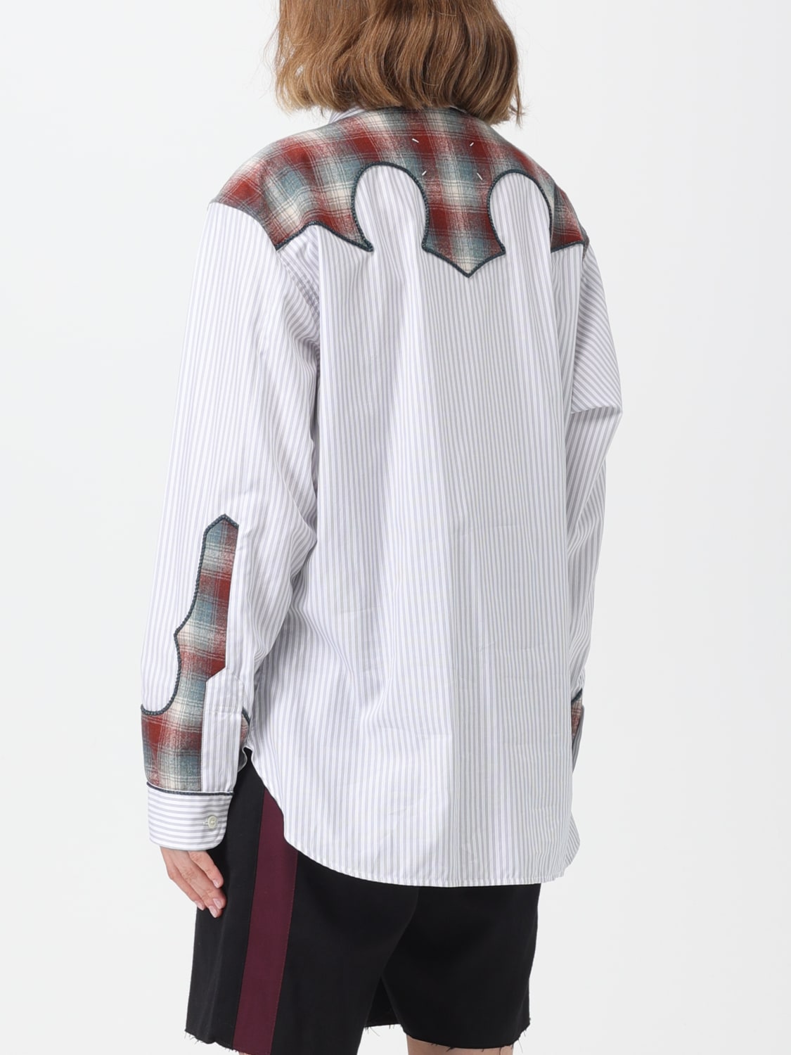 MAISON MARGIELA SHIRT: Maison Margiela shirt in cotton twill, Grey - Img 3