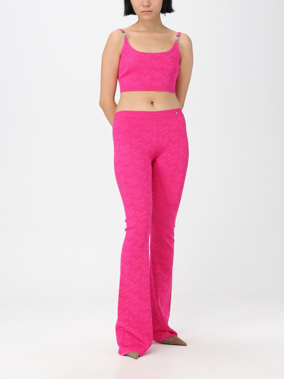 VERSACE PANTALON: Pantalon femme Versace, Rose - Img 2