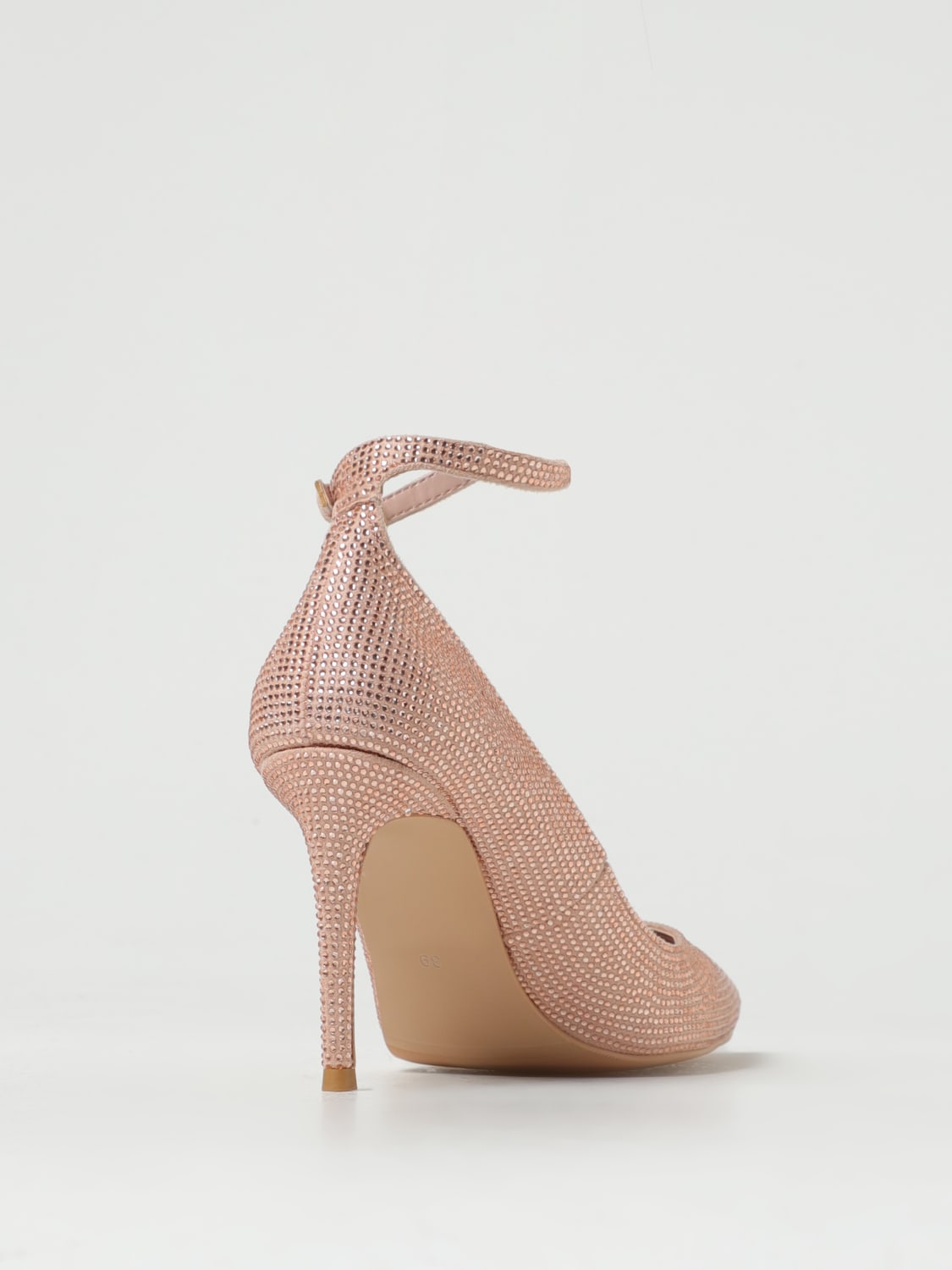 TWINSET PUMP: Twinset pumps with rhinestones, Blush Pink - Img 3