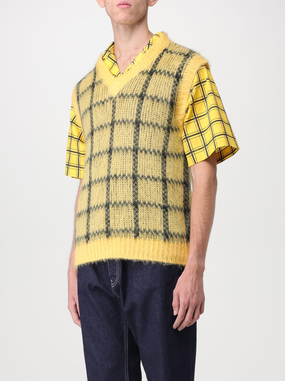 MARNI WESTE: Pullover herren Marni, Gelb - Img 4