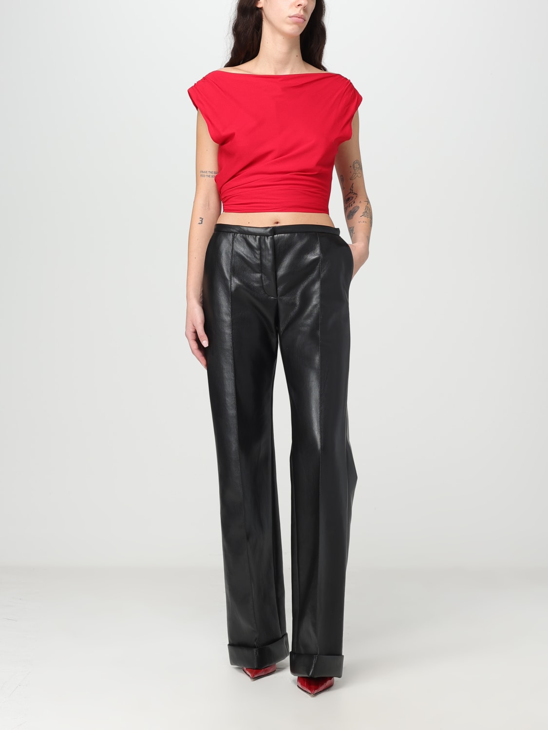 PHILOSOPHY DI LORENZO SERAFINI PANTALON: Pantalon femme Philosophy Di Lorenzo Serafini, Noir - Img 2