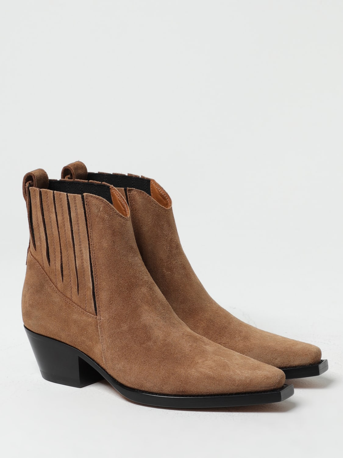 BUTTERO FLAT ANKLE BOOTS: Shoes woman Buttero, Sand - Img 2