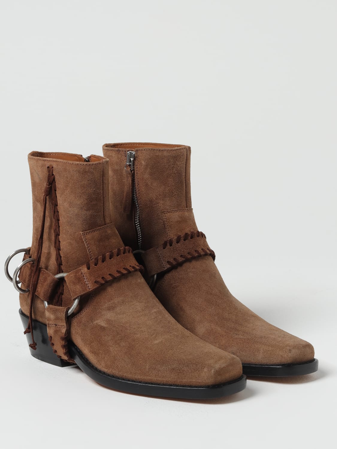 BUTTERO FLAT ANKLE BOOTS: Shoes woman Buttero, Brown - Img 2