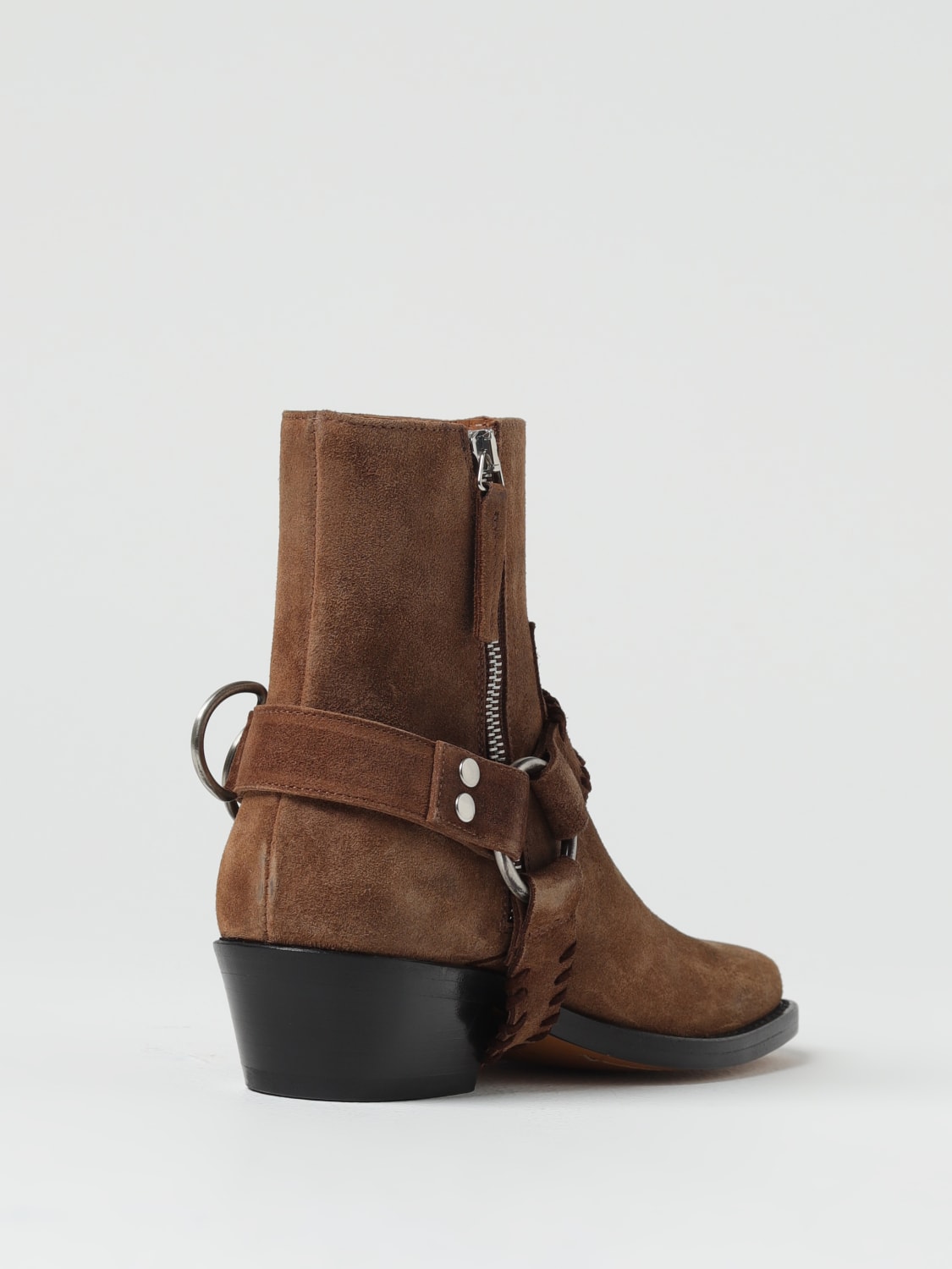 BUTTERO FLAT ANKLE BOOTS: Shoes woman Buttero, Brown - Img 3