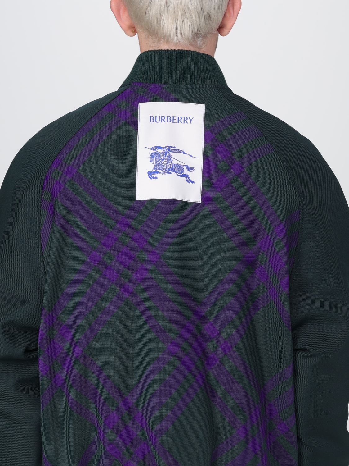 BURBERRY JACKE: Jacke herren Burberry, Grün - Img 5