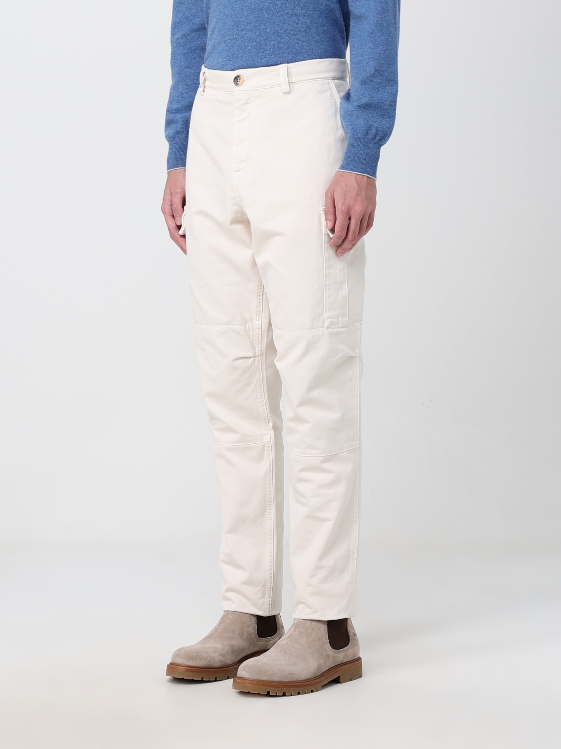 BRUNELLO CUCINELLI PANTS: Pants men Brunello Cucinelli, White - Img 4