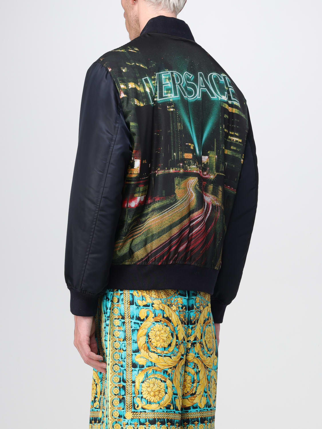 VERSACE JACKET: Versace jacket in nylon, Multicolor - Img 3