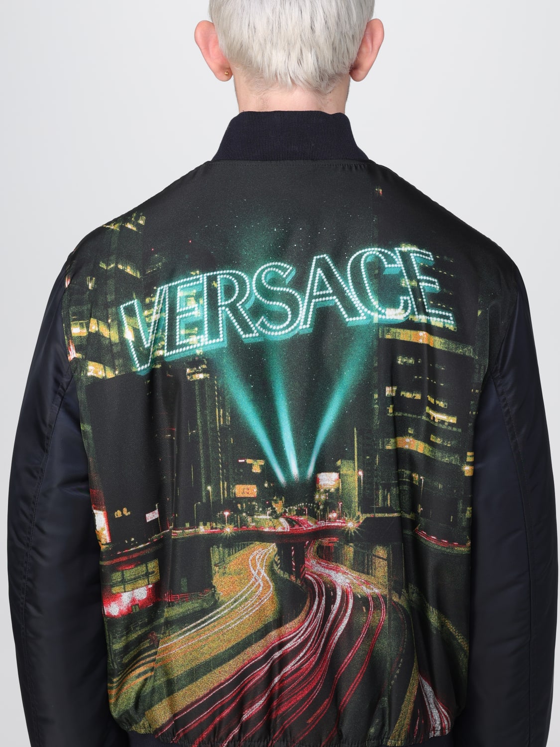 VERSACE JACKET: Versace jacket in nylon, Multicolor - Img 5