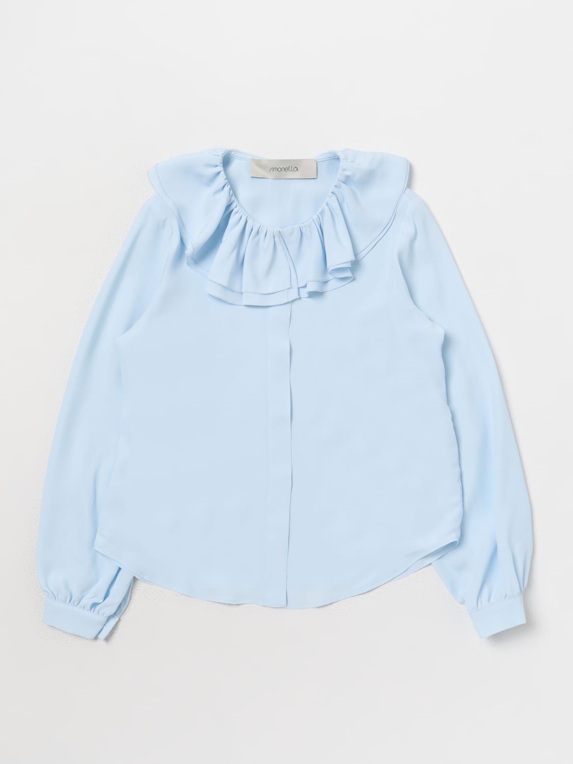 SIMONETTA BLUSE: Bluse kinder Simonetta, Hellblau - Img 1