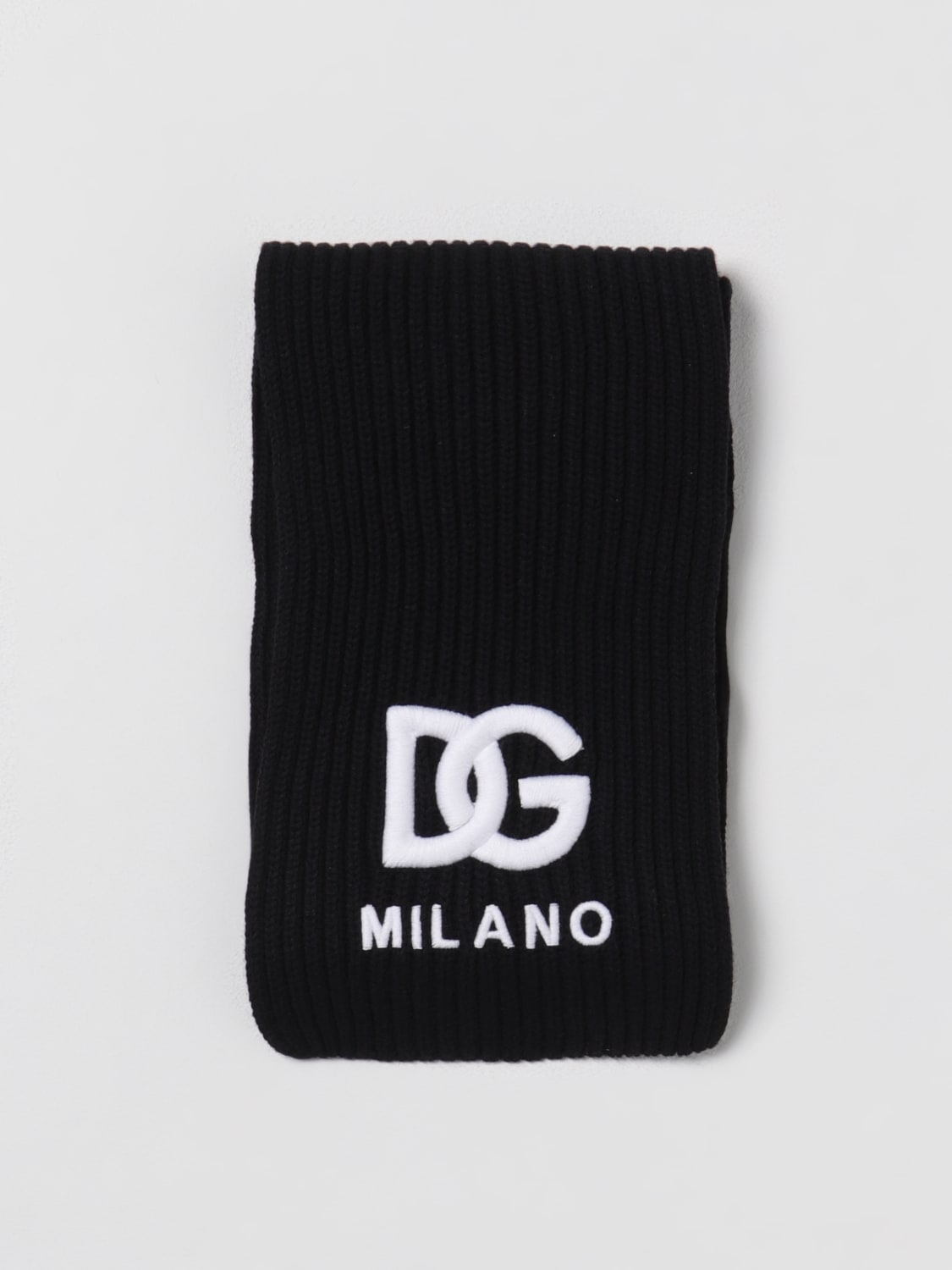 DOLCE & GABBANA SCARF: Boy's scarf kids Dolce & Gabbana, Black - Img 1