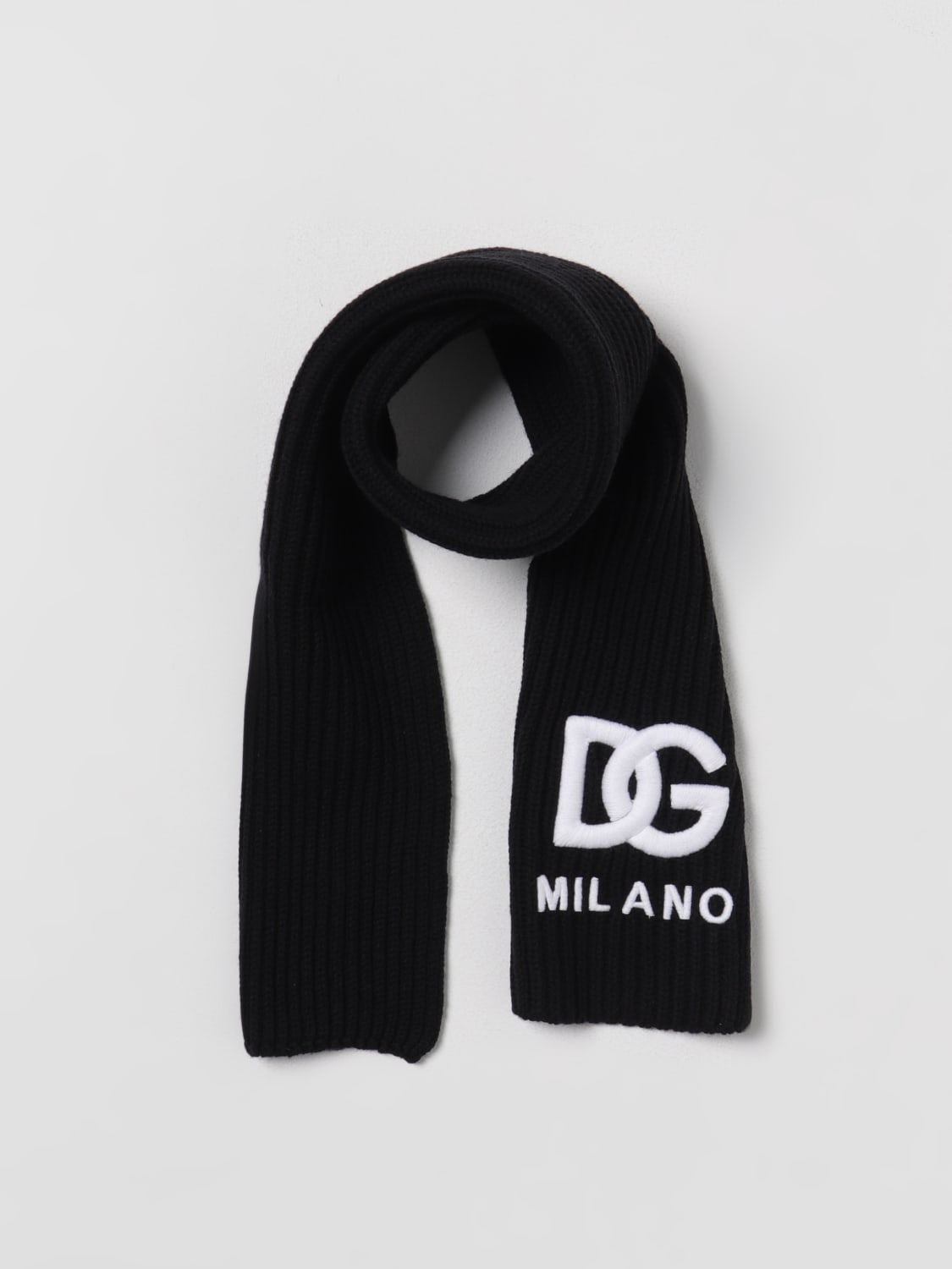 DOLCE & GABBANA SCARF: Boy's scarf kids Dolce & Gabbana, Black - Img 2