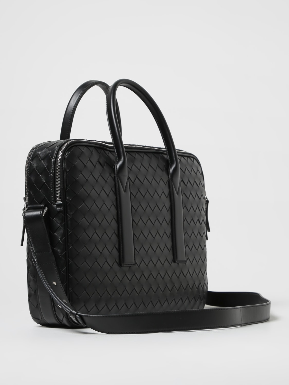 BOTTEGA VENETA BAG: Bottega Veneta Gateway bag in woven leather with charm, Black - Img 3