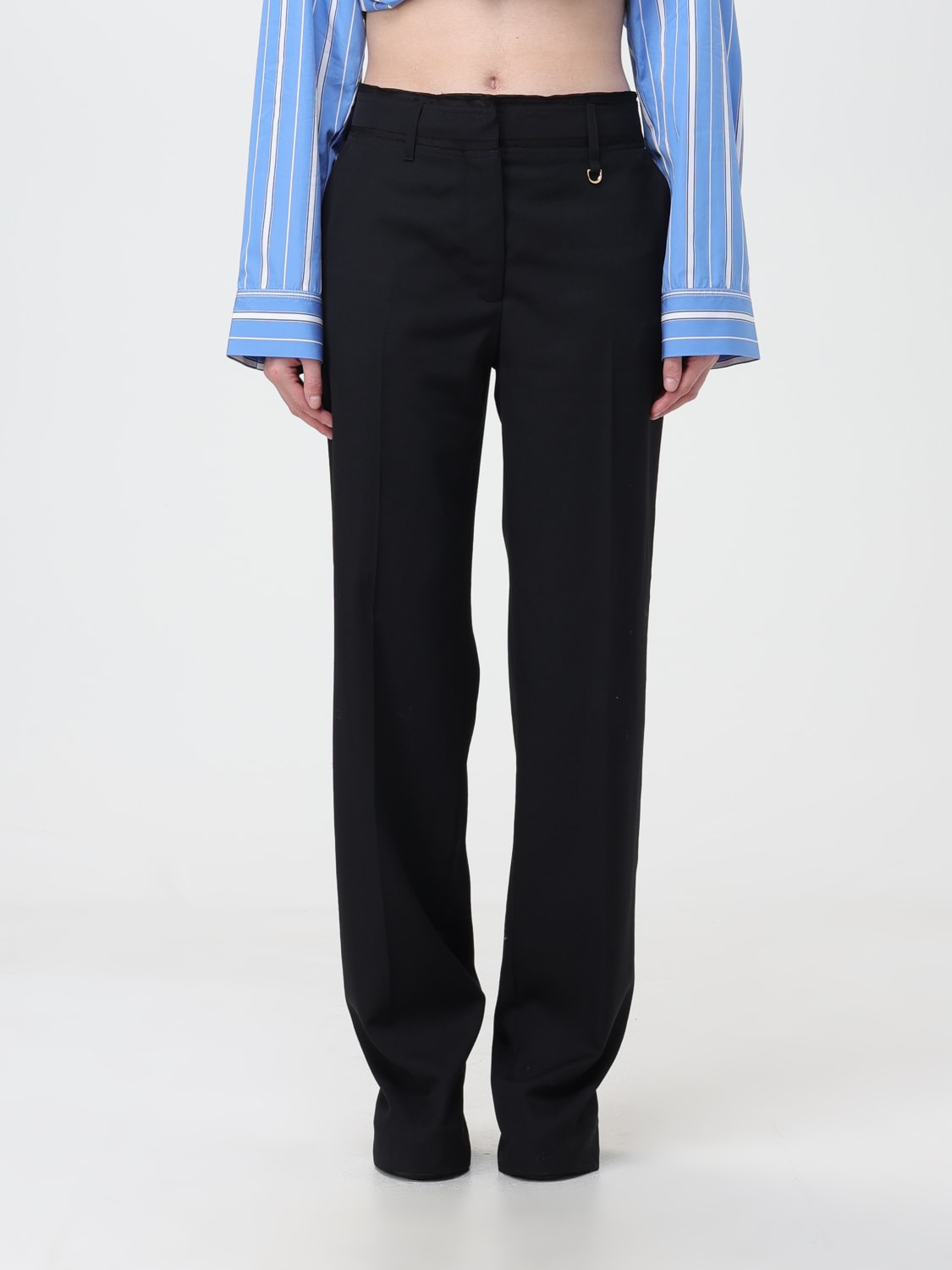 JACQUEMUS: Pants woman - Black | Jacquemus pants