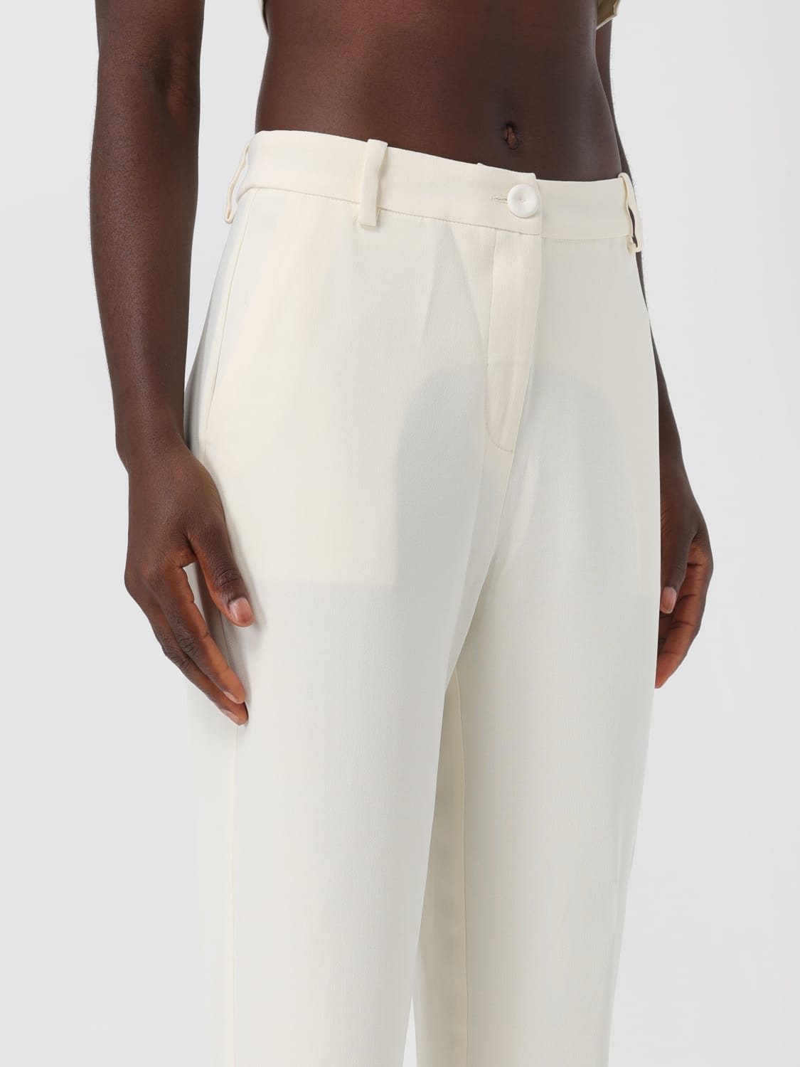 FEDERICA TOSI HOSE: Hose damen Federica Tosi, Weiß - Img 4