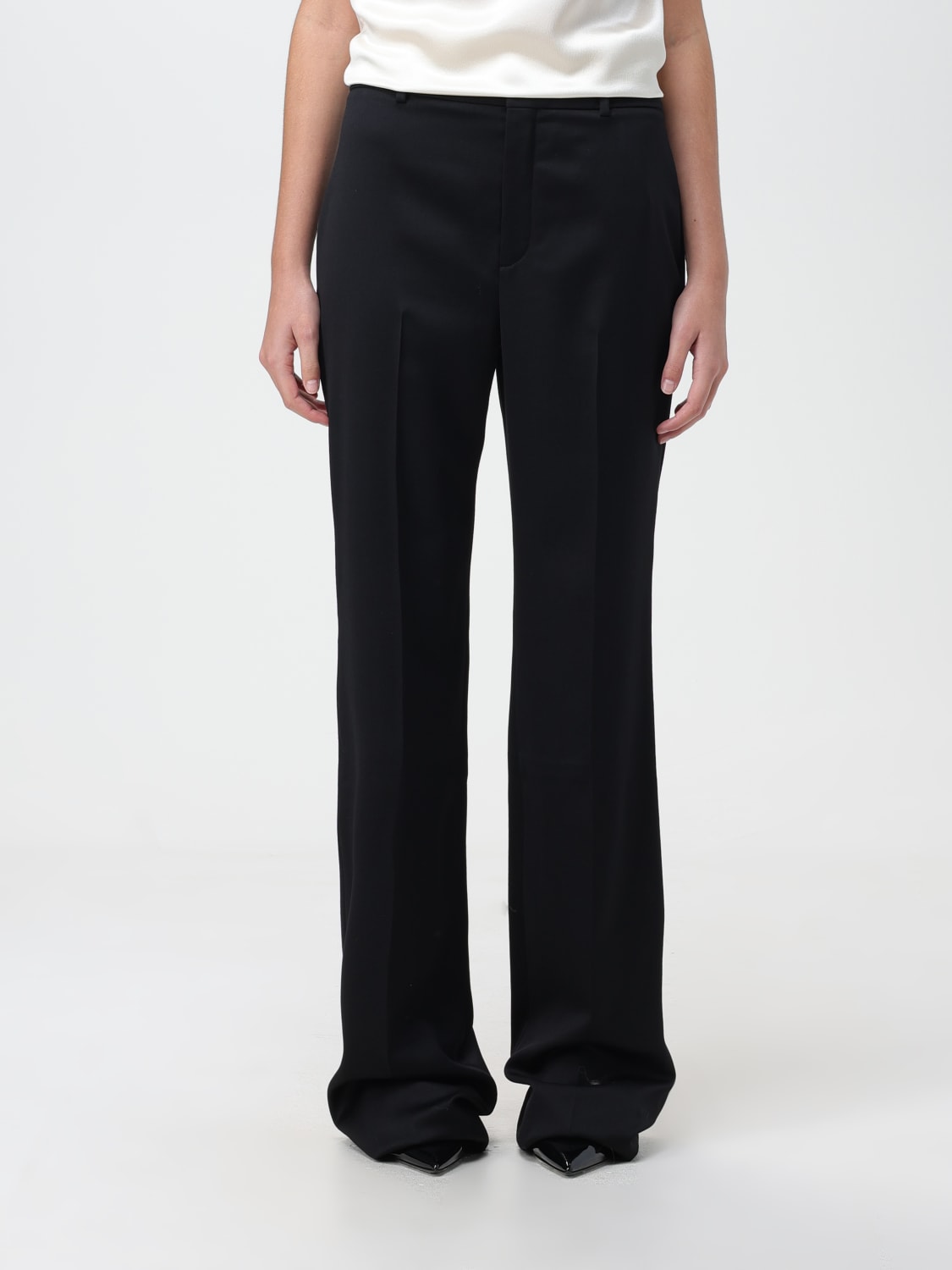 SAINT LAURENT PANTS: Saint Laurent wool pants, Black - Img 1