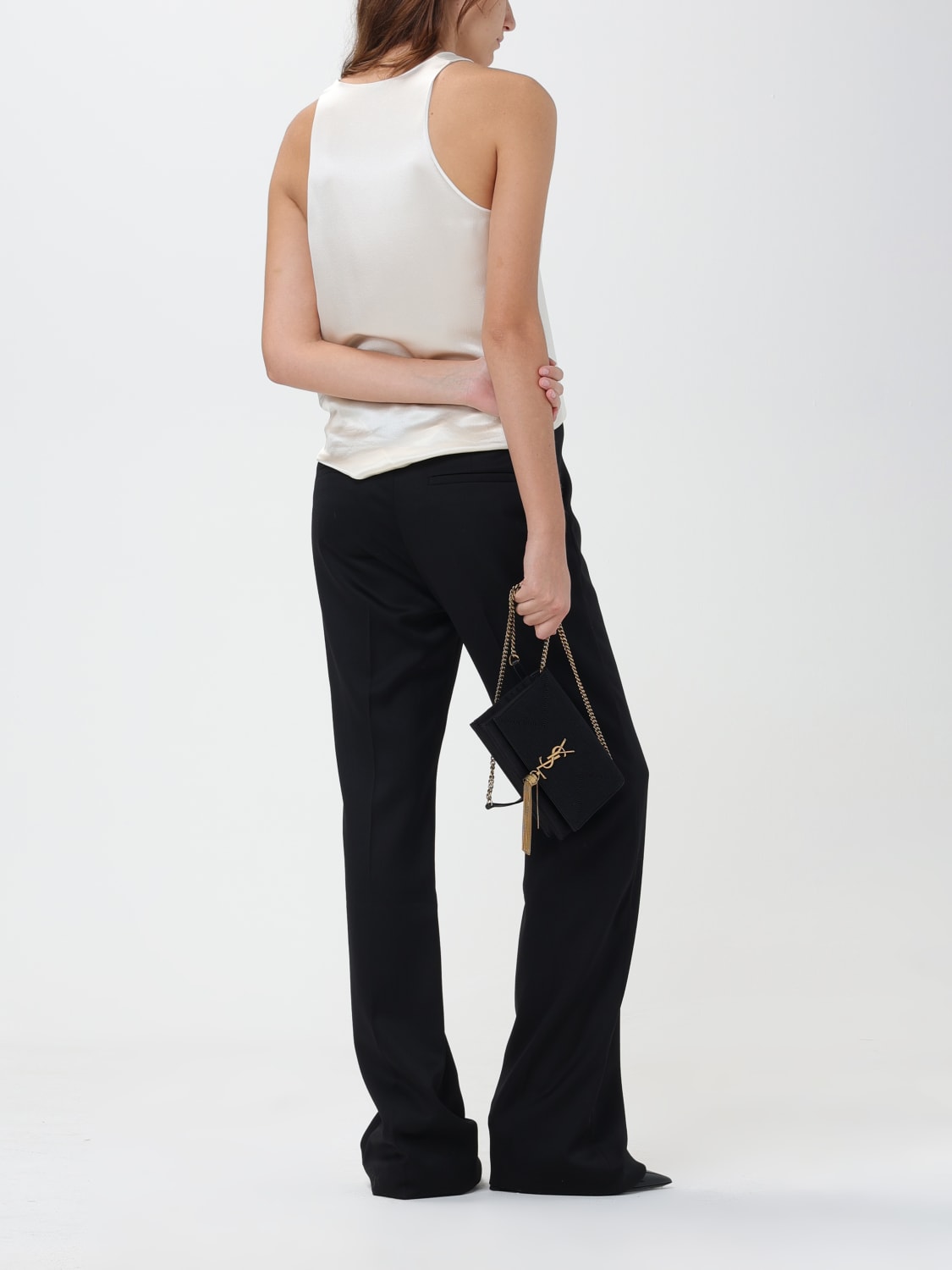 SAINT LAURENT PANTS: Saint Laurent wool pants, Black - Img 2