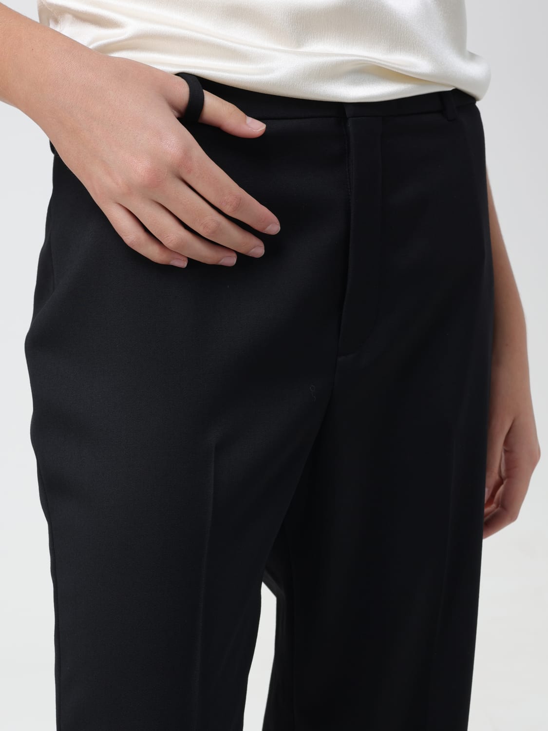 SAINT LAURENT PANTS: Saint Laurent wool pants, Black - Img 5