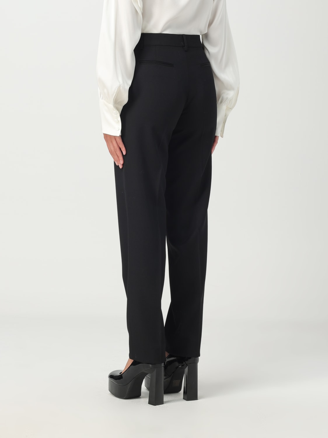 MOSCHINO COUTURE PANTS: Moschino Couture pants in virgin wool, Black - Img 2